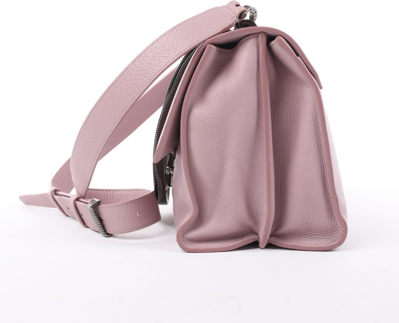 Bvlgari BVLGARI Monete Leather 2Way Shoulder Bag in Pink Roze