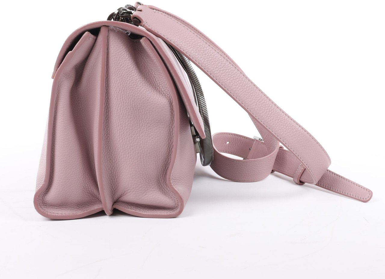 Bvlgari BVLGARI Monete Leather 2Way Shoulder Bag in Pink Roze