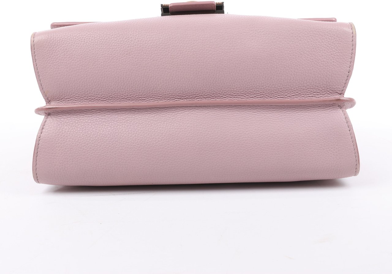 Bvlgari BVLGARI Monete Leather 2Way Shoulder Bag in Pink Roze