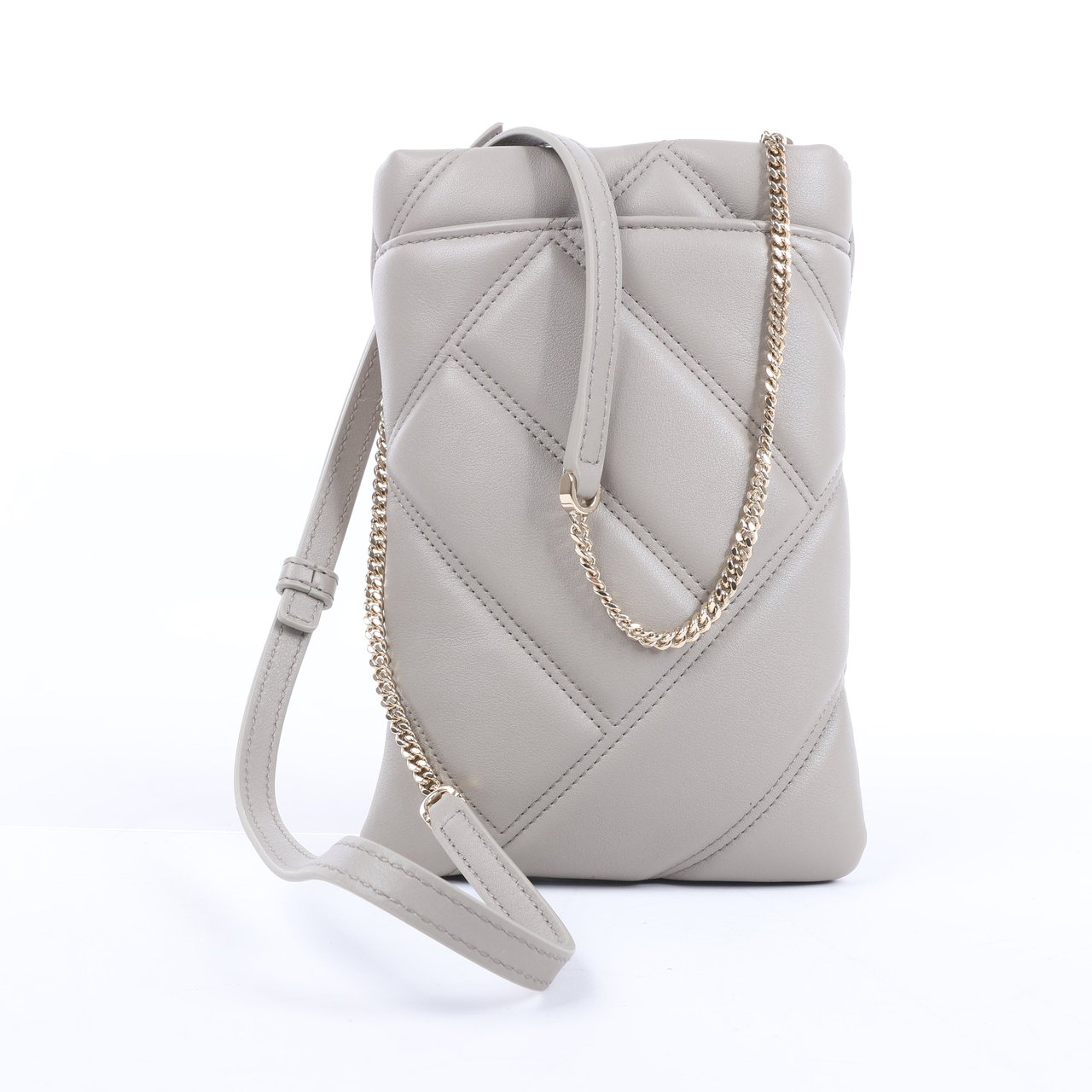 Bvlgari BVLGARI Serpenti Cabochon Chain Leather Shoulder Bag in Gray Grijs