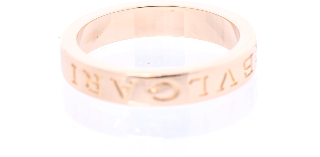 Bvlgari Bvlgari Bvlgari Double Logo 1P Diamond Ring 750(PG) 7.3g 341829 AN854185 Divers
