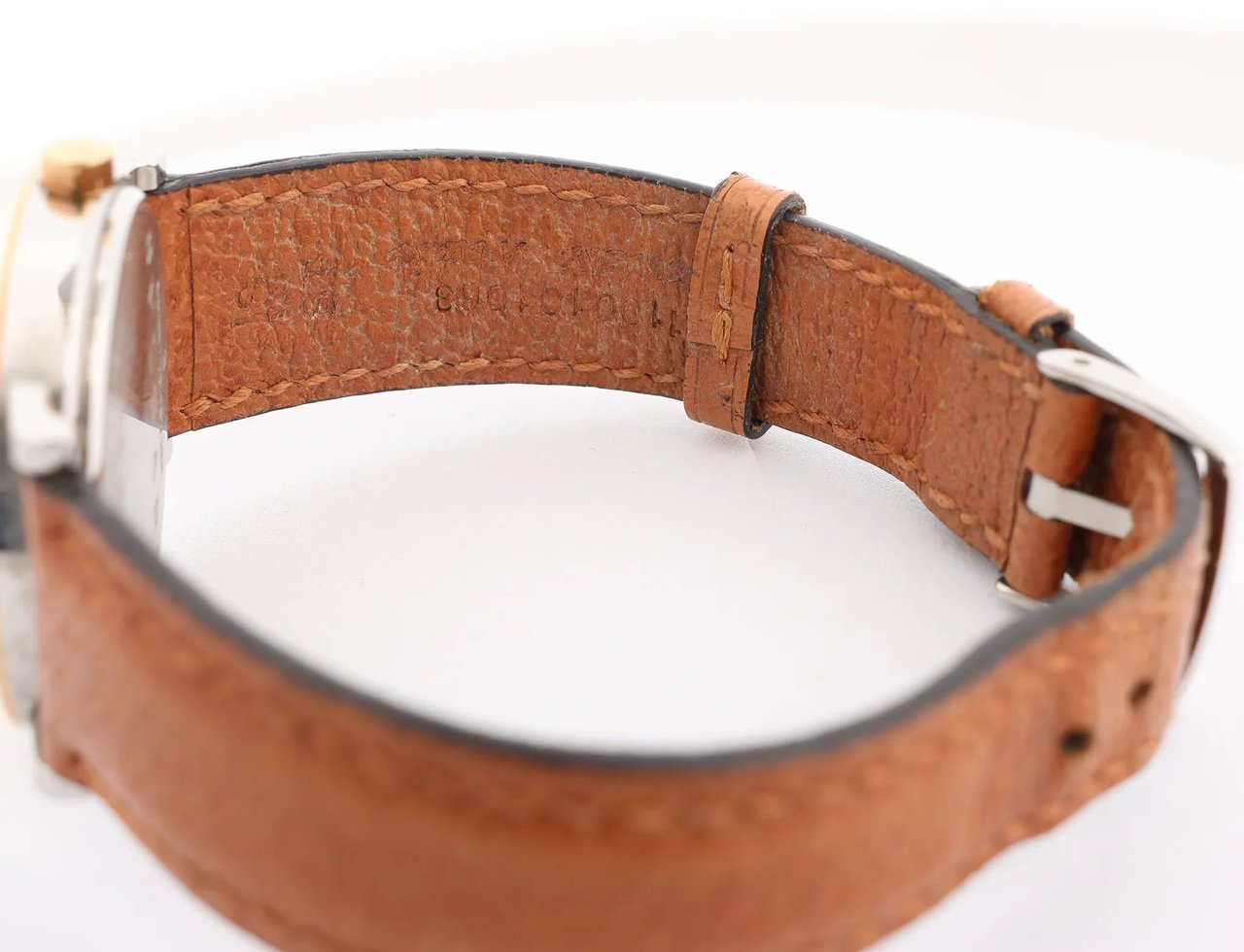 Bvlgari Bvlgari Bvlgari Bvlgari  BB33 SGL L 238436 SS YG Leather QZ Watch with Black Dial Zwart