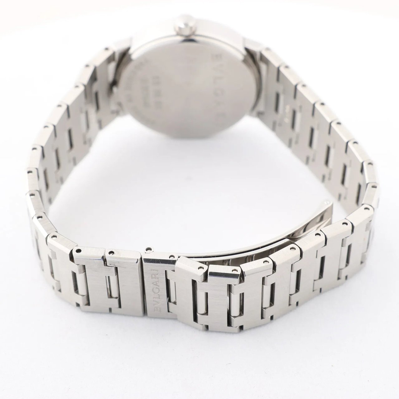 Bvlgari Bvlgari Bvlgari Bvlgari BB30SS D317440 SS QZ Watch with Black Dial Zwart