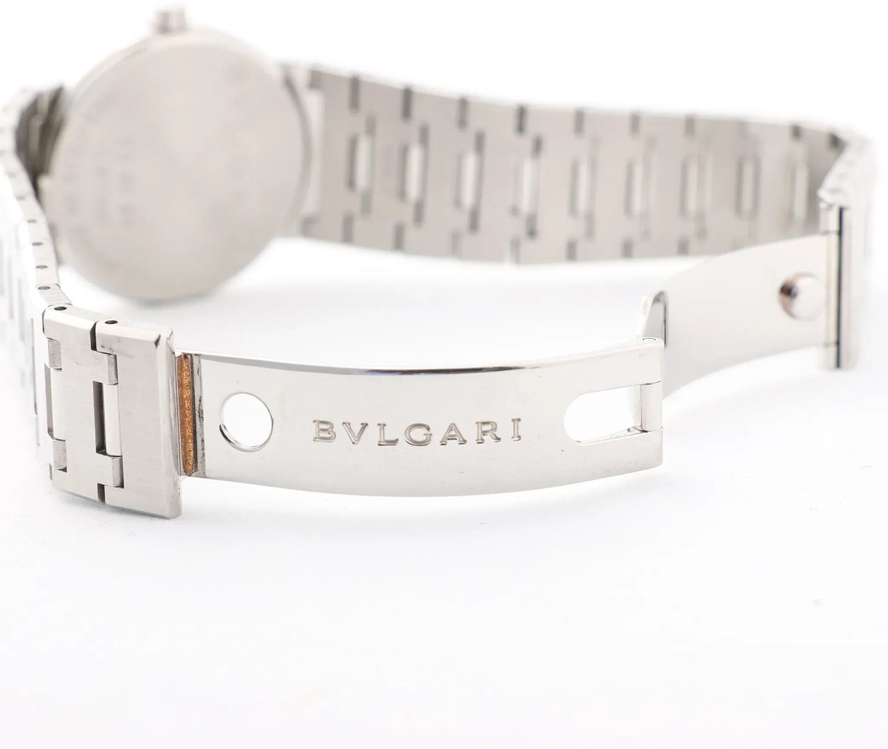 Bvlgari Bvlgari Bvlgari Bvlgari BB30SS D317440 SS QZ Watch with Black Dial Zwart