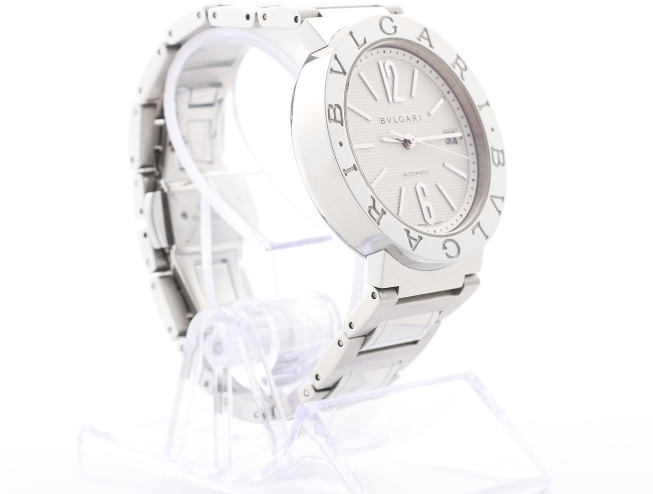 Bvlgari Bvlgari Bvlgari Bvlgari BB38WSSD AUTO L8718 SS AT Watch with Silver Dial Zilver