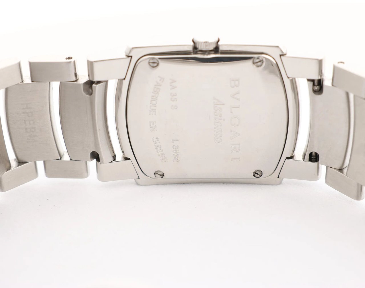 Bvlgari Bvlgari Ashoma AA35BSS L3036 SS QZ Watch with Black Dial Zwart