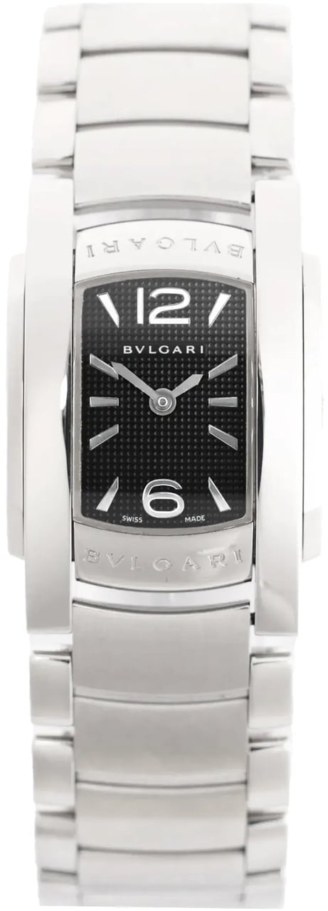 Bvlgari Bvlgari Ashoma AA35BSS L3036 SS QZ Watch with Black Dial Zwart