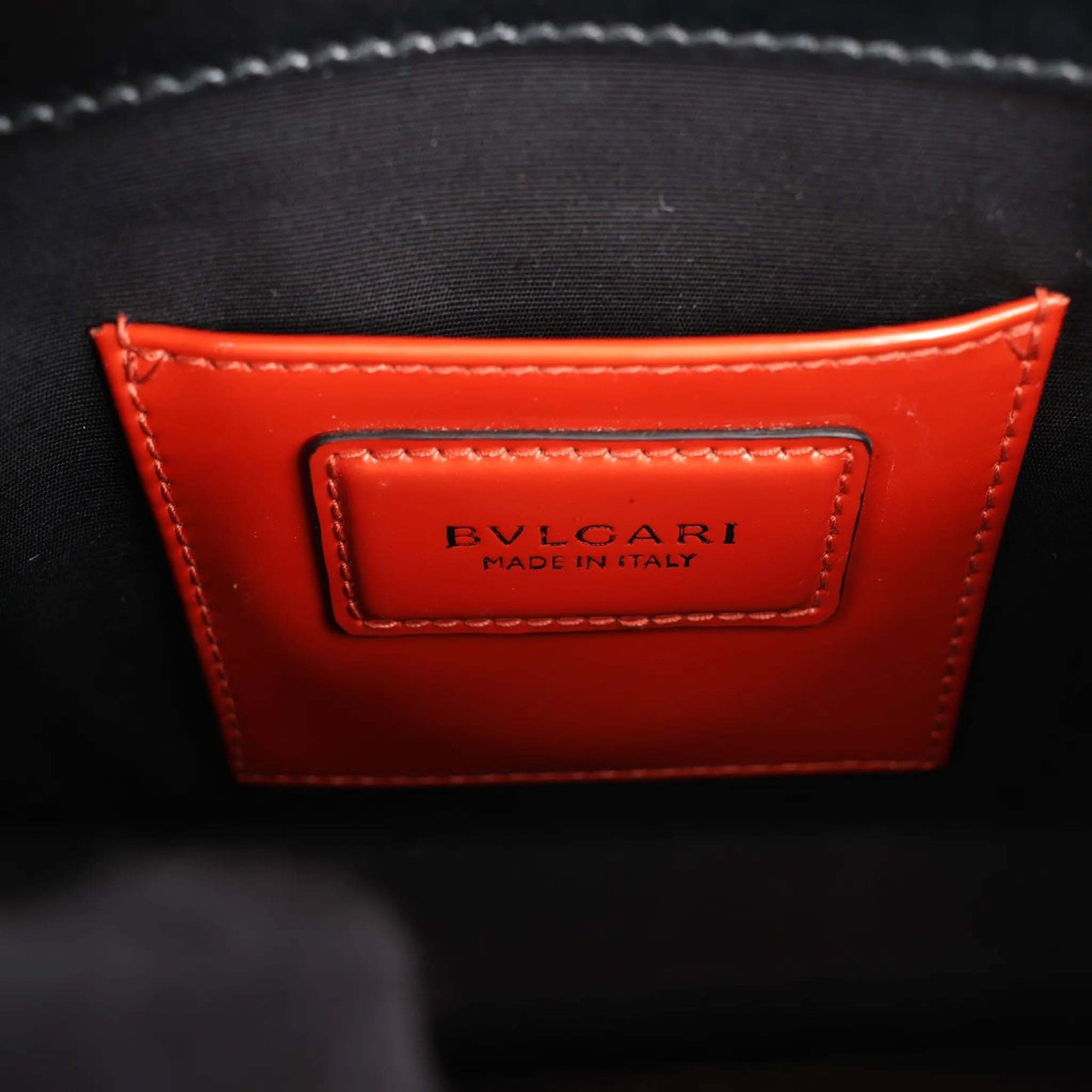 Bvlgari BVLGARI Serpenti Forever Patent Leather Chain Shoulder Bag in Orange Oranje