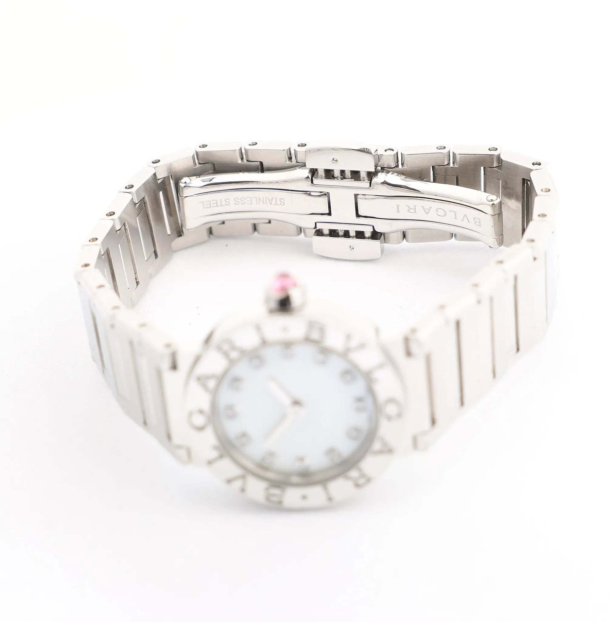 Bvlgari Bvlgari Bvlgari Bvlgari BB23S SS x QZ Watch in Shell Dial Divers