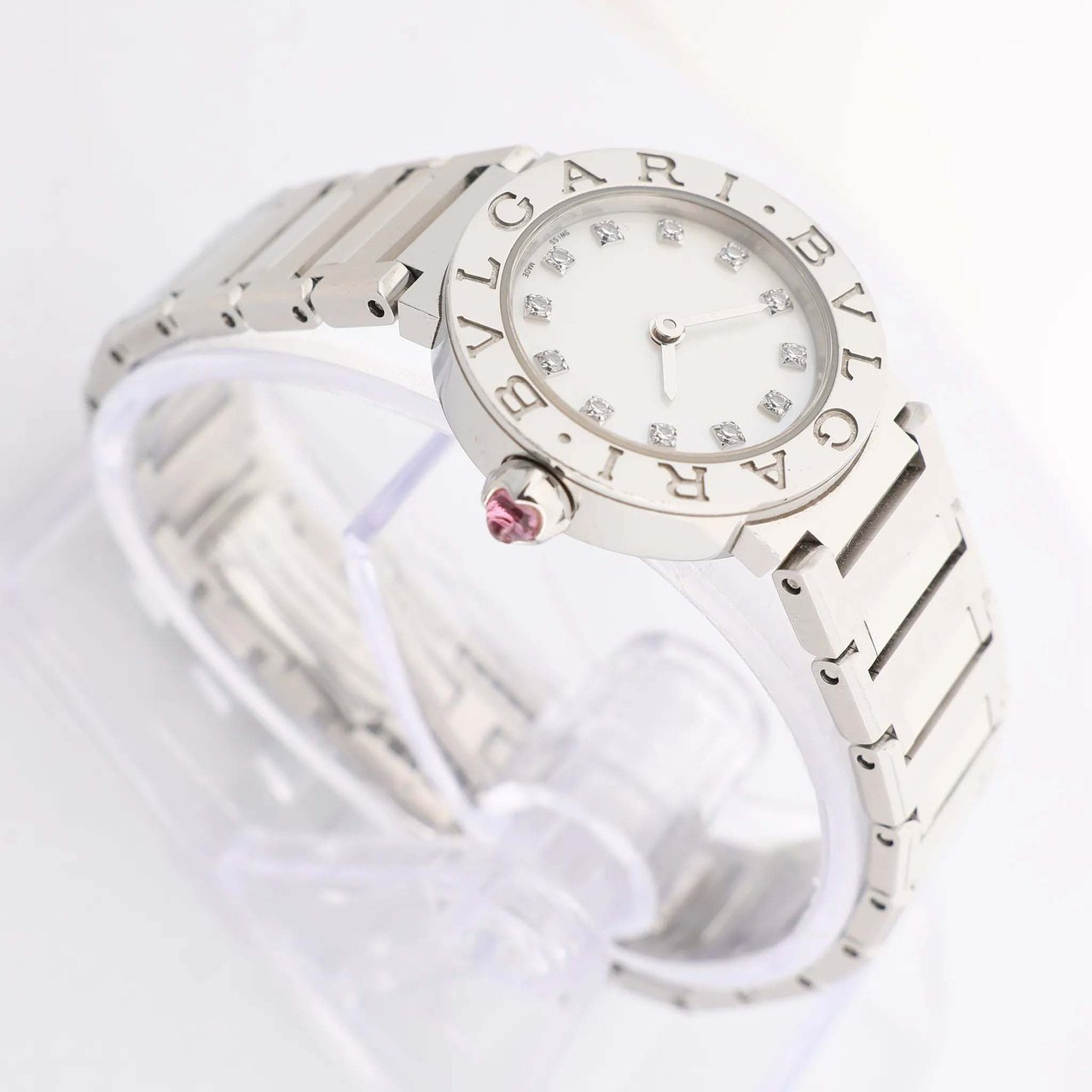 Bvlgari Bvlgari Bvlgari Bvlgari BB23S SS x QZ Watch in Shell Dial Divers