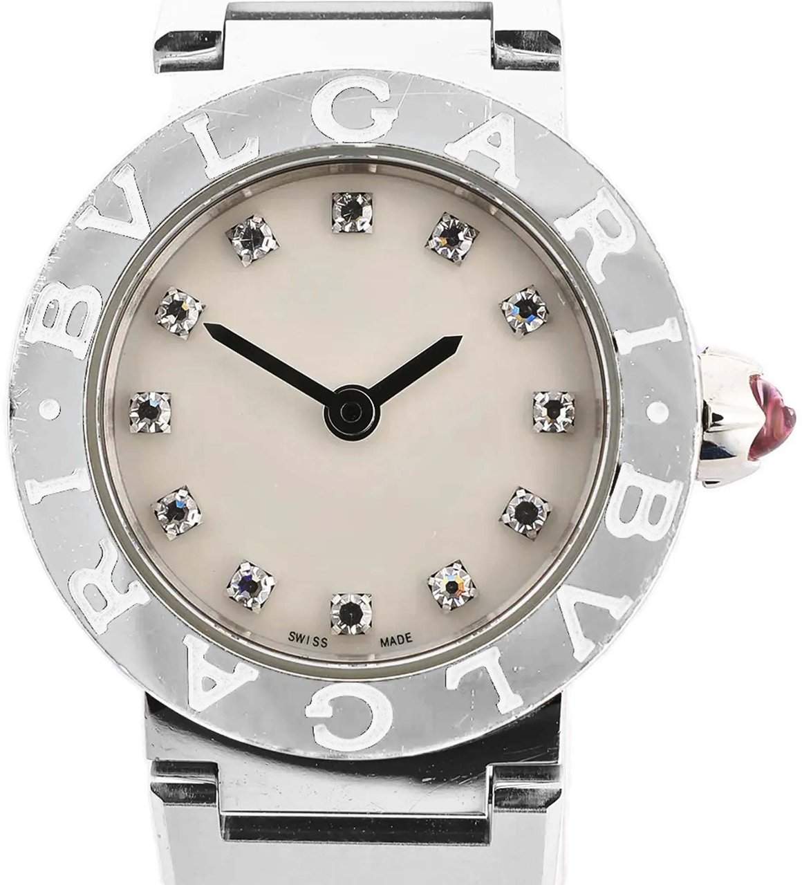 Bvlgari Bvlgari Bvlgari Bvlgari BB23S SS x QZ Watch in Shell Dial Divers