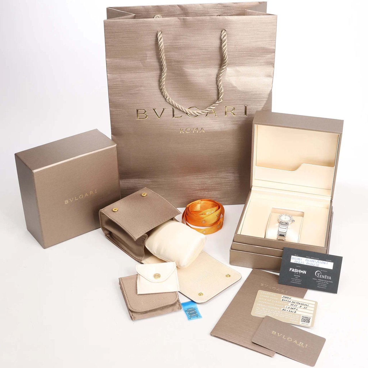 Bvlgari Bvlgari Bvlgari Bvlgari BB23S SS x QZ Watch in Shell Dial Divers