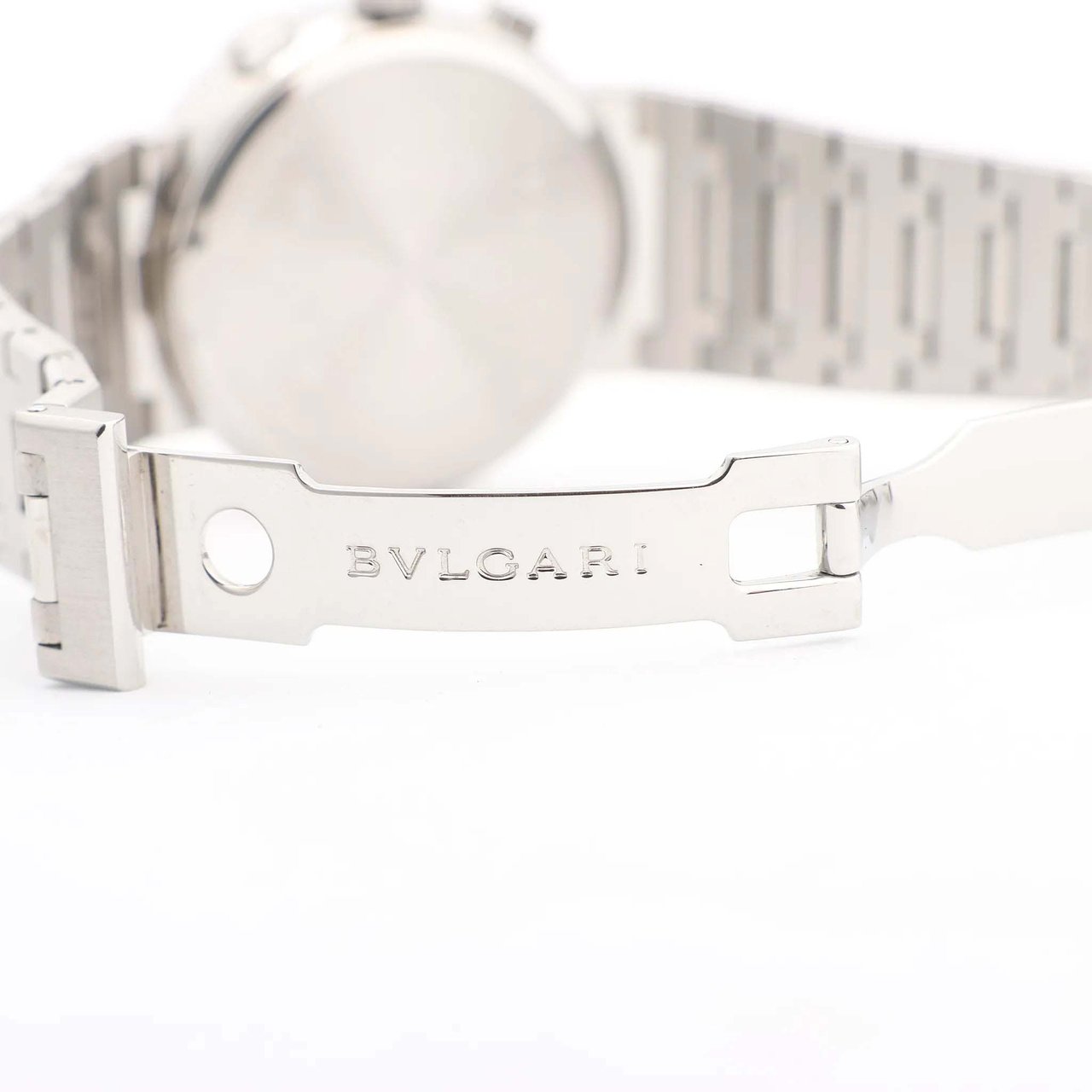 Bvlgari Bvlgari Bvlgari Bvlgari Chronograph BB38SSCH SS AT Watch with Black Dial Zwart