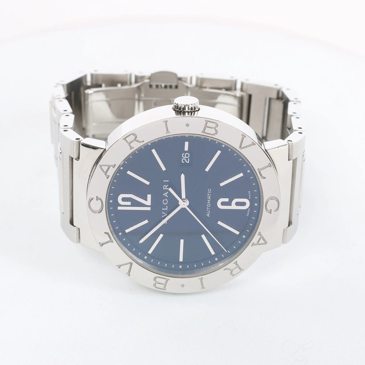 Bvlgari Bvlgari Bvlgari Bvlgari BB42SSAUTO O12360 SS AT Watch with Black Dial Zwart