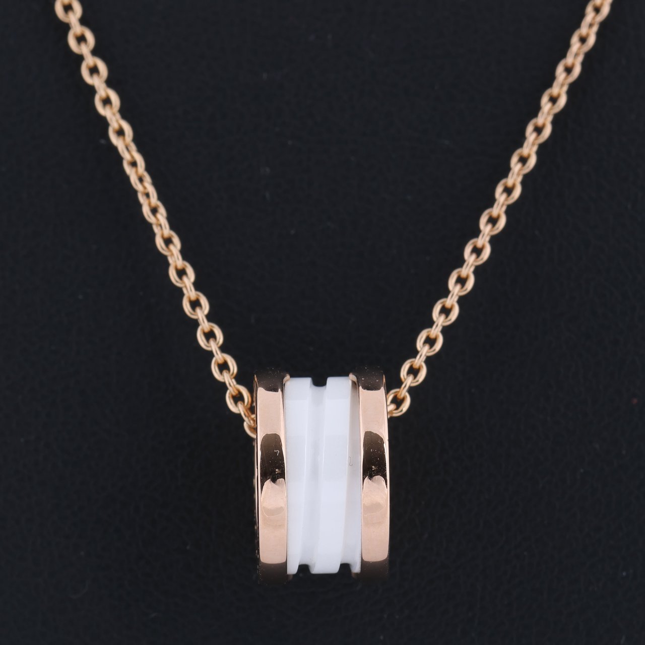 Bvlgari Bvlgari B.Zero 1 Necklace 750 (PG) × Ceramic 12.1g 346082 Divers