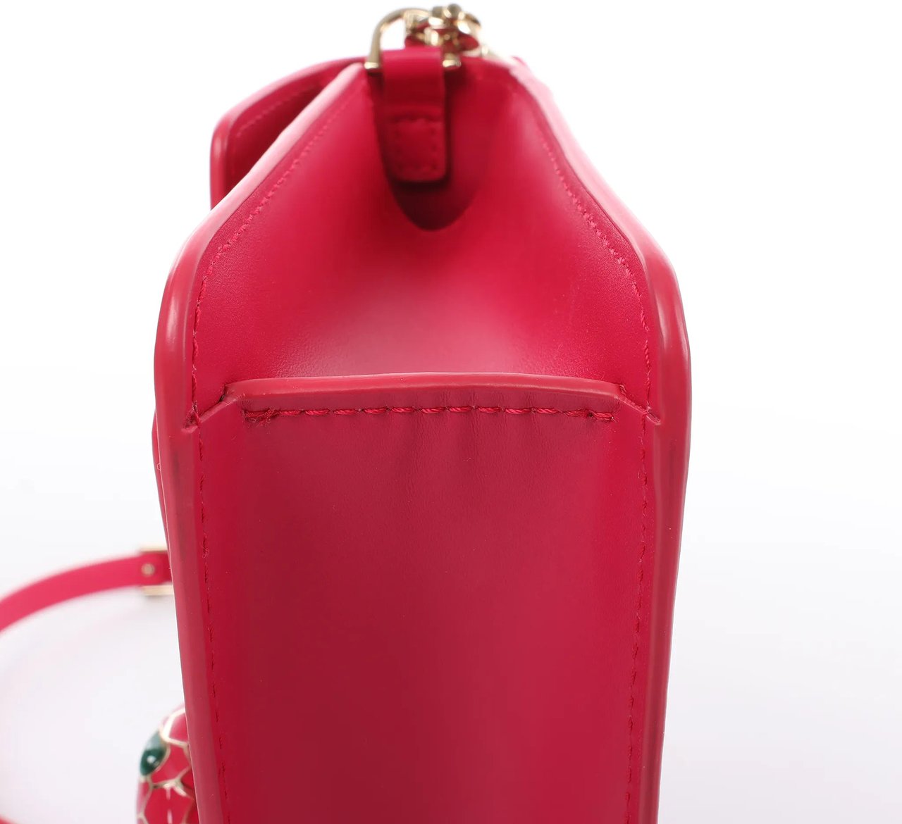 Bvlgari BVLGARI Serpenti Forever Leather Crossbody Bag in Pink Roze