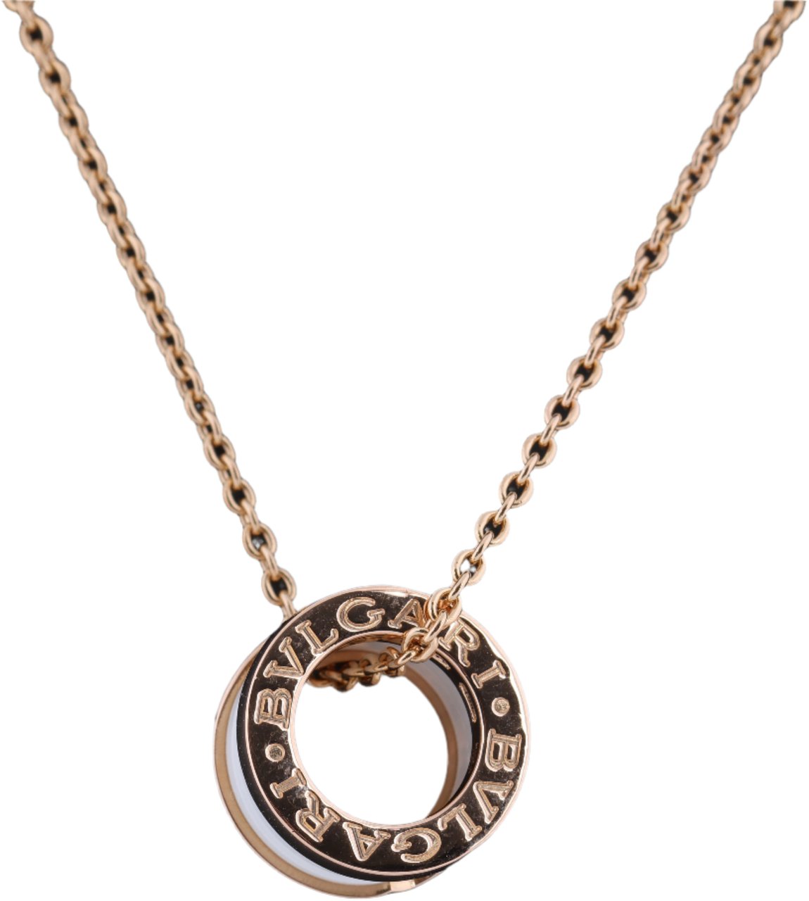 Bvlgari Bvlgari B.Zero 1 Necklace 750 (PG) × Ceramic 12.1g 346082 Divers