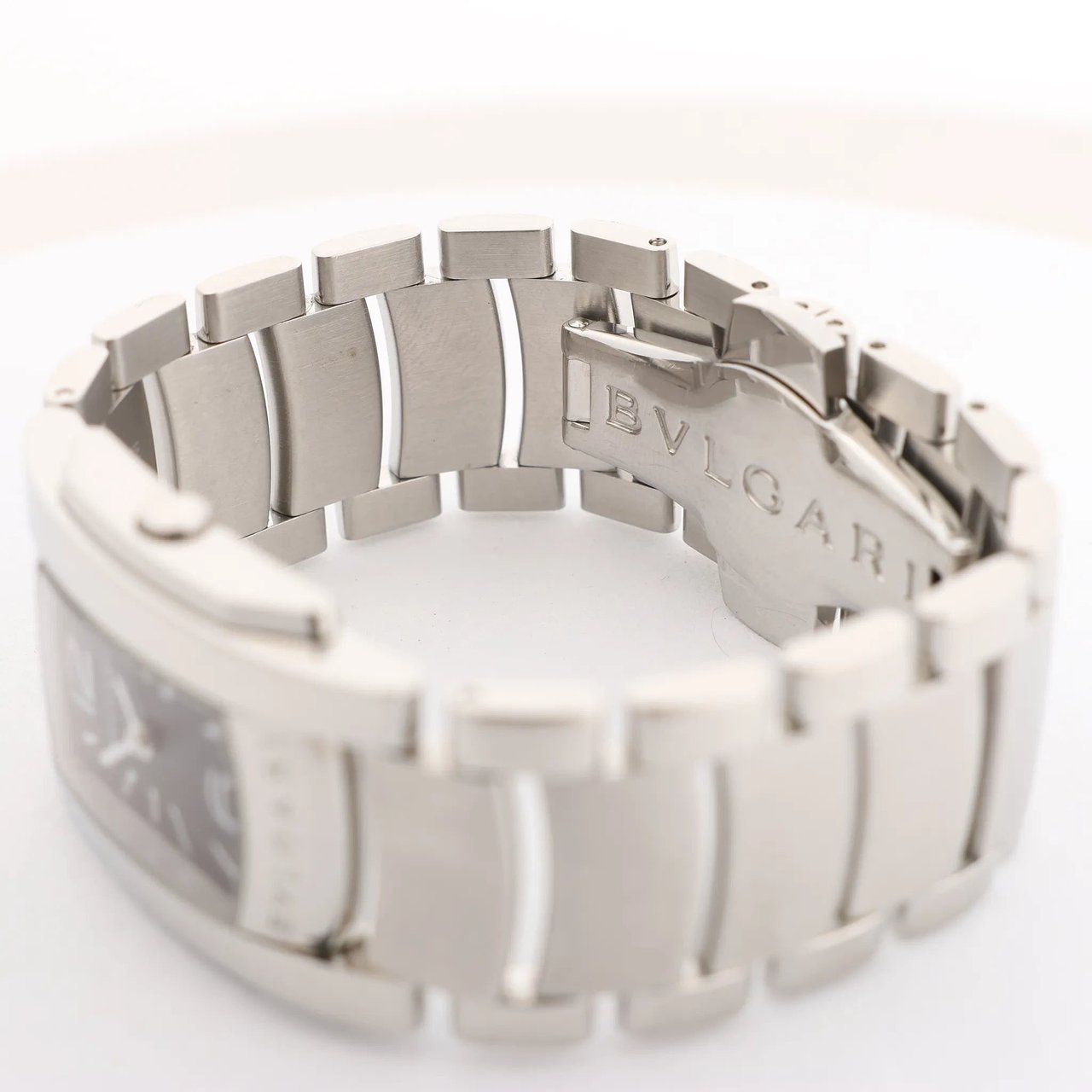 Bvlgari Ashoma AA35BSS L3036 SS QZ Watch with Black Dial Zwart