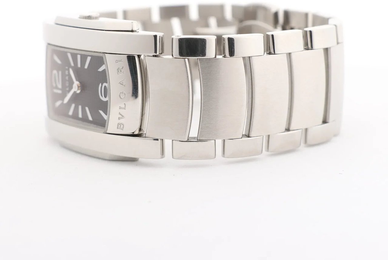 Bvlgari Ashoma AA35BSS L3036 SS QZ Watch with Black Dial Zwart
