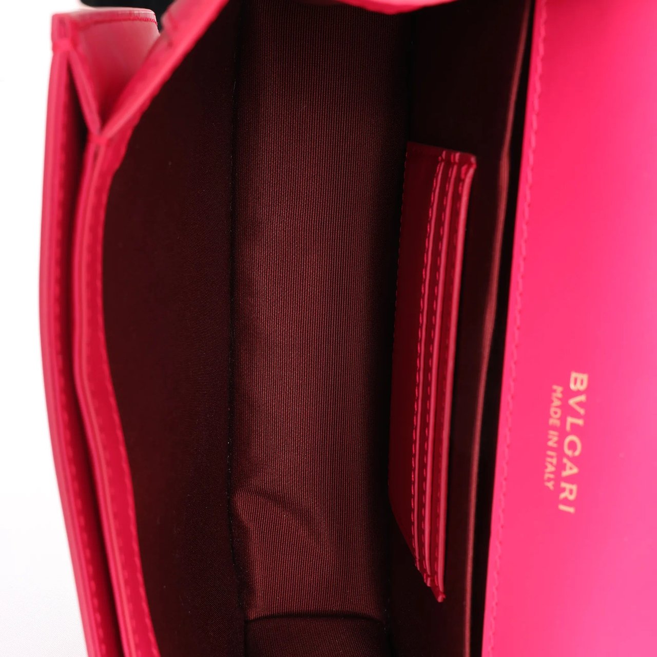 BVLGARI Serpenti Forever Leather Crossbody Bag in Pink Roze