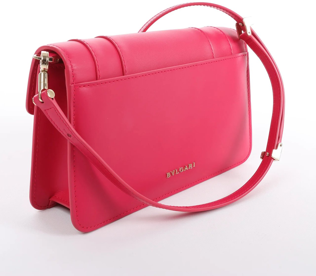 BVLGARI Serpenti Forever Leather Crossbody Bag in Pink Roze