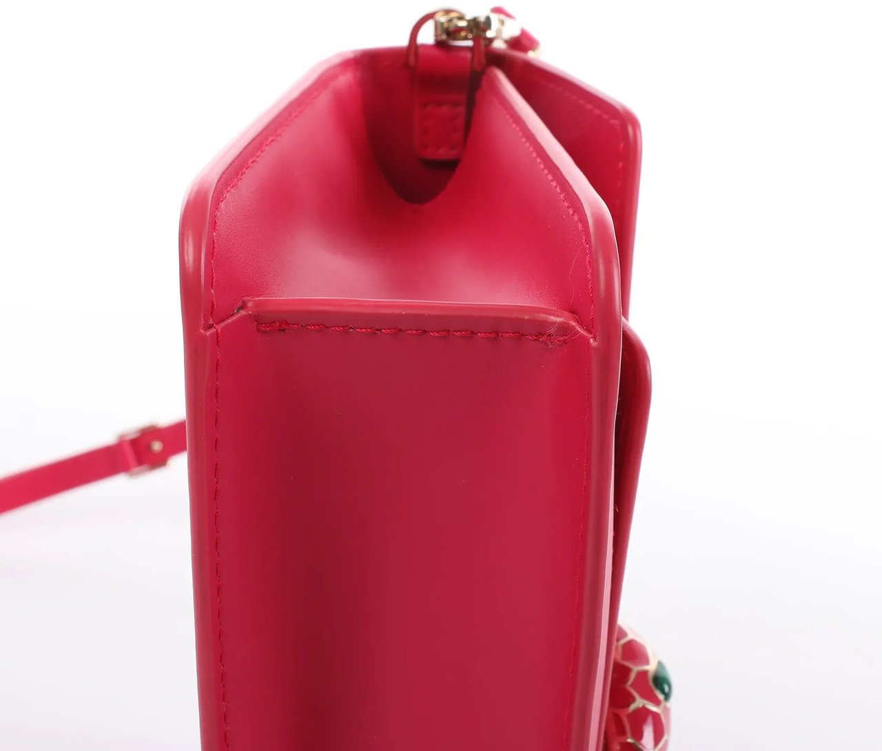 BVLGARI Serpenti Forever Leather Crossbody Bag in Pink Roze