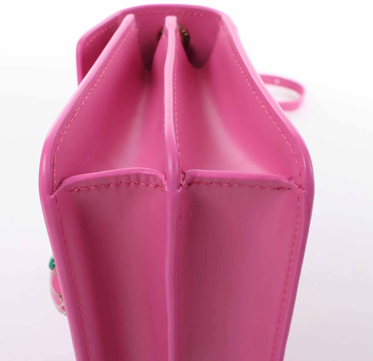 BVLGARI Serpenti Forever Leather Crossbody Bag in Pink Roze