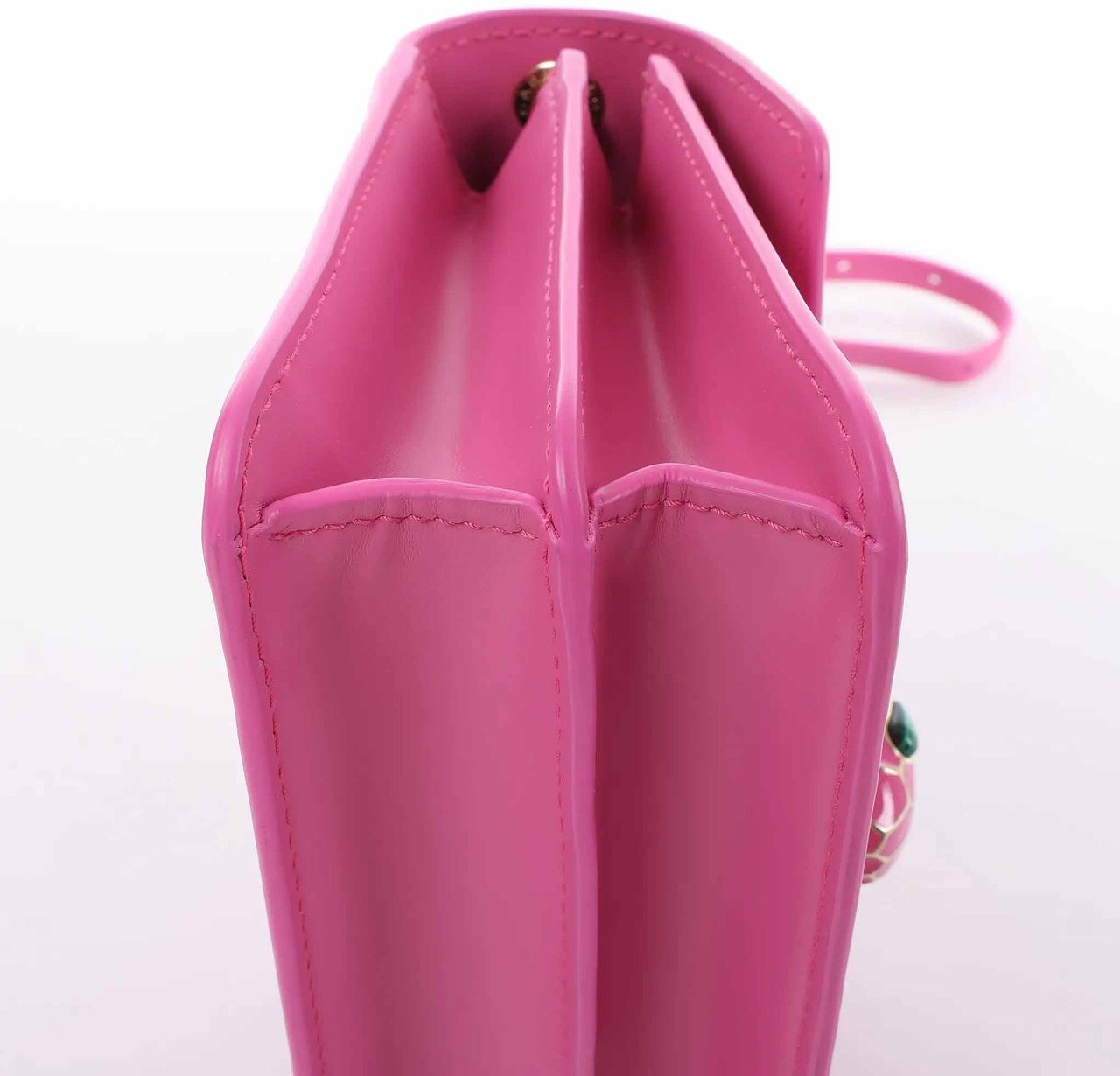 BVLGARI Serpenti Forever Leather Crossbody Bag in Pink Roze