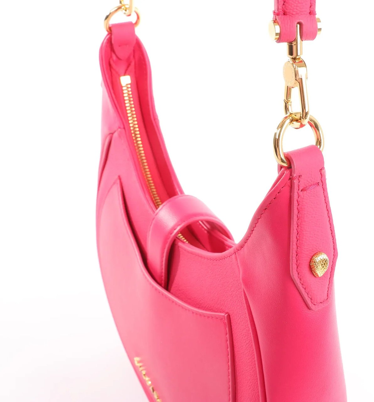 BVLGARI Serpenti Leather Shoulder Bag in Pink Roze