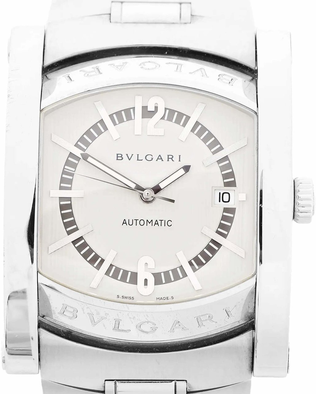 Bvlgari Assioma AA48S L6648 SS WZ Watch with Beige Dial Beige