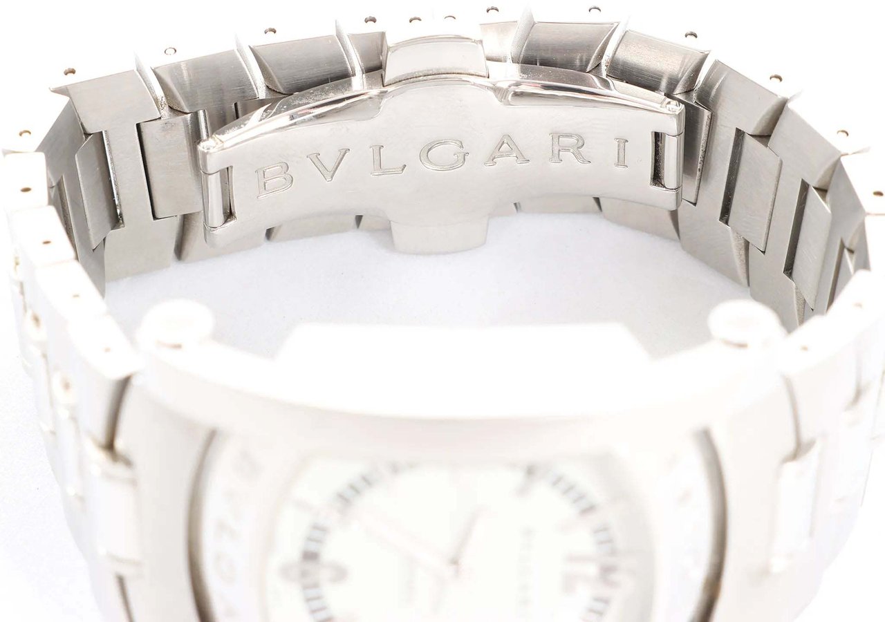 Bvlgari Assioma AA48S L6648 SS WZ Watch with Beige Dial Beige
