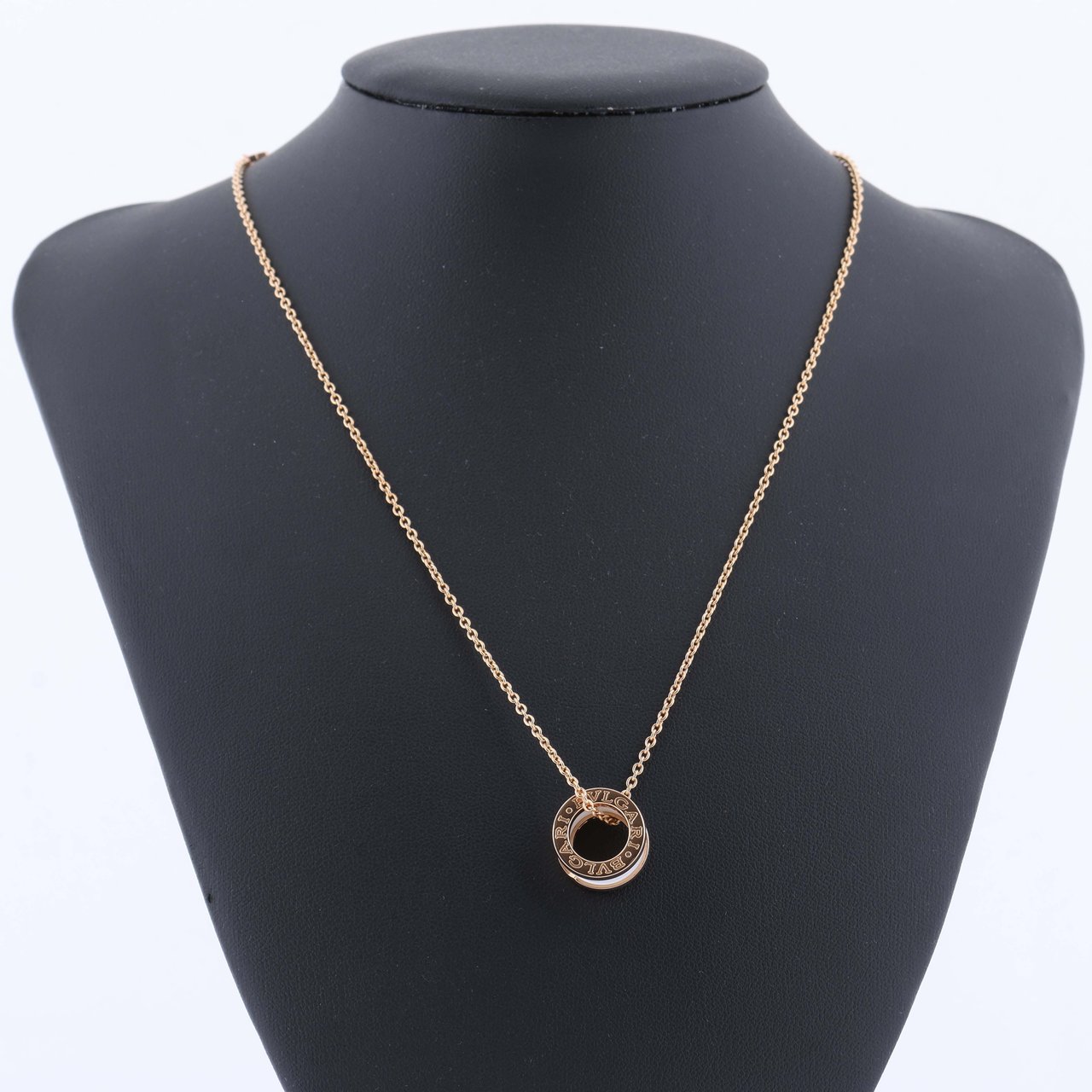 Bvlgari B.Zero 1 Necklace 750 (PG) × Ceramic 12.1g 346082 Divers