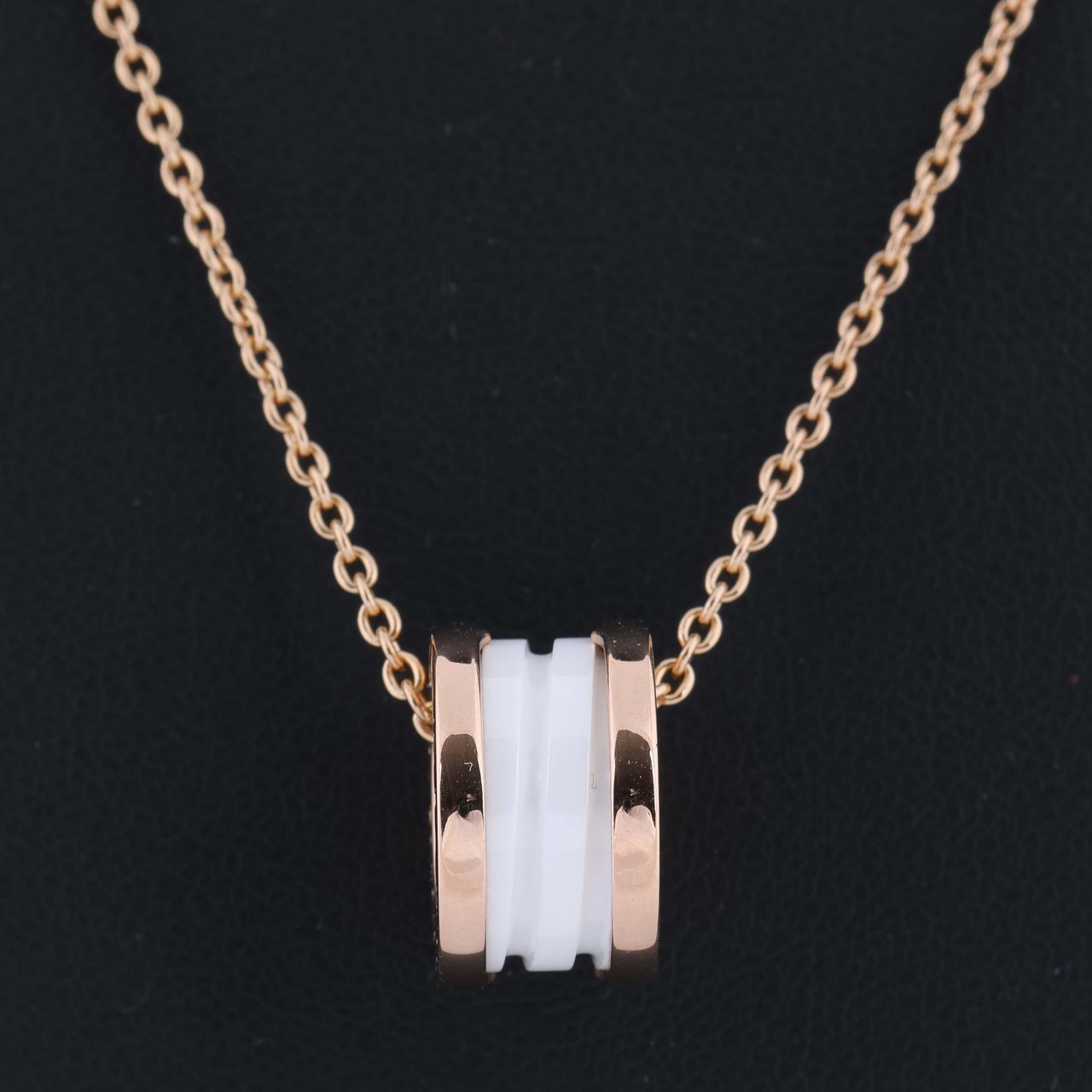 Bvlgari B.Zero 1 Necklace 750 (PG) × Ceramic 12.1g 346082 Divers