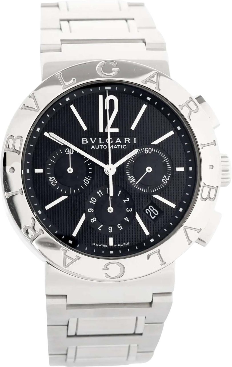 Bvlgari Bvlgari Bvlgari BB42SSCH O3235 SS AT Watch with Black Dial Zwart