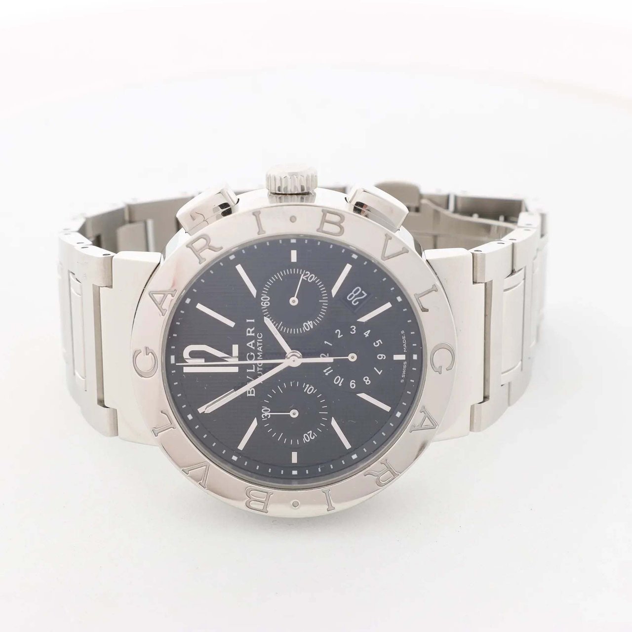 Bvlgari Bvlgari Bvlgari BB42SSCH O3235 SS AT Watch with Black Dial Zwart