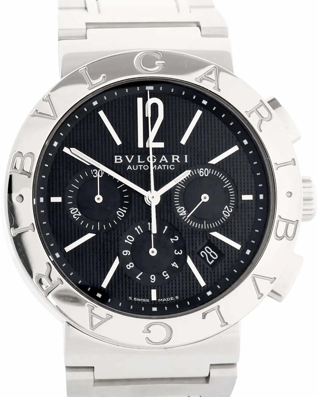 Bvlgari Bvlgari Bvlgari BB42SSCH O3235 SS AT Watch with Black Dial Zwart