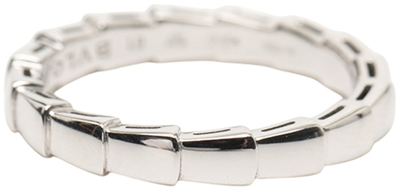 Bvlgari 18K White Gold Serpenti Viper Ring Zilver