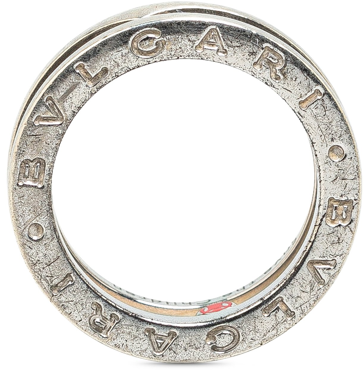 Bvlgari Sterling Silver and Ceramic Save The Children Ring Zilver