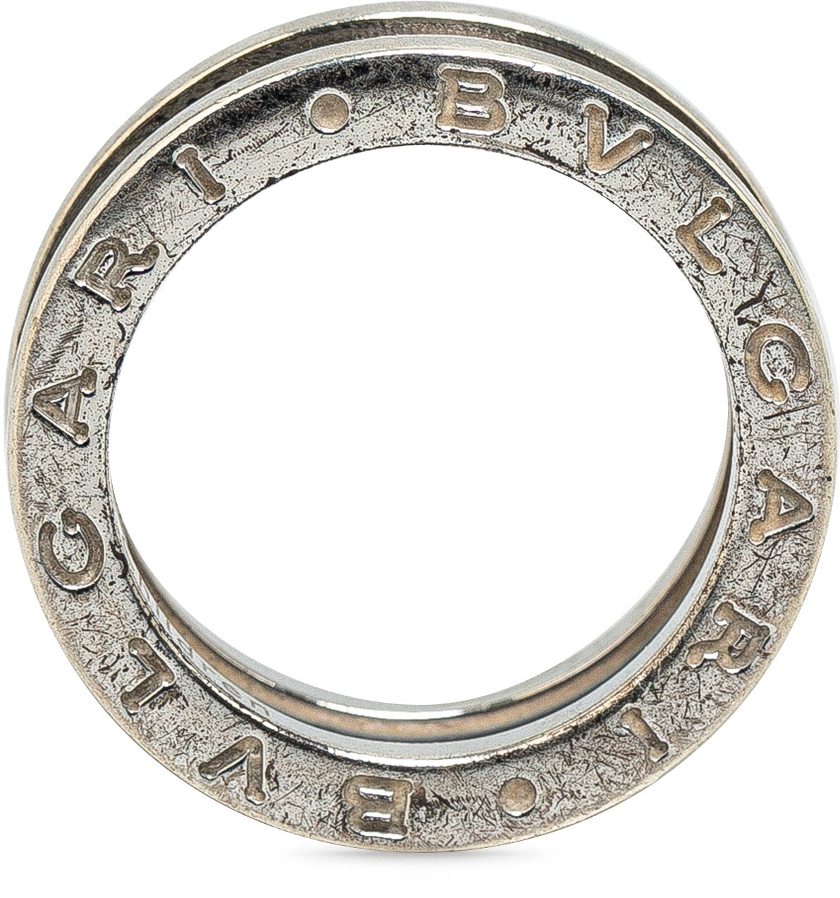 Bvlgari Sterling Silver and Ceramic Save The Children Ring Zilver