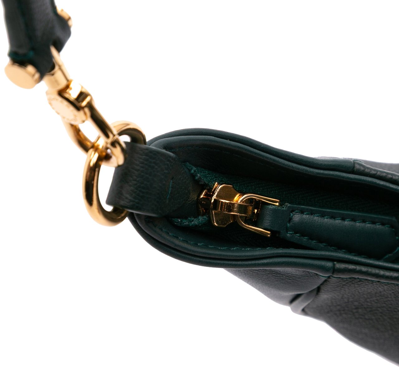 Bvlgari Small Leather Serpenti Ellipse Satchel Groen