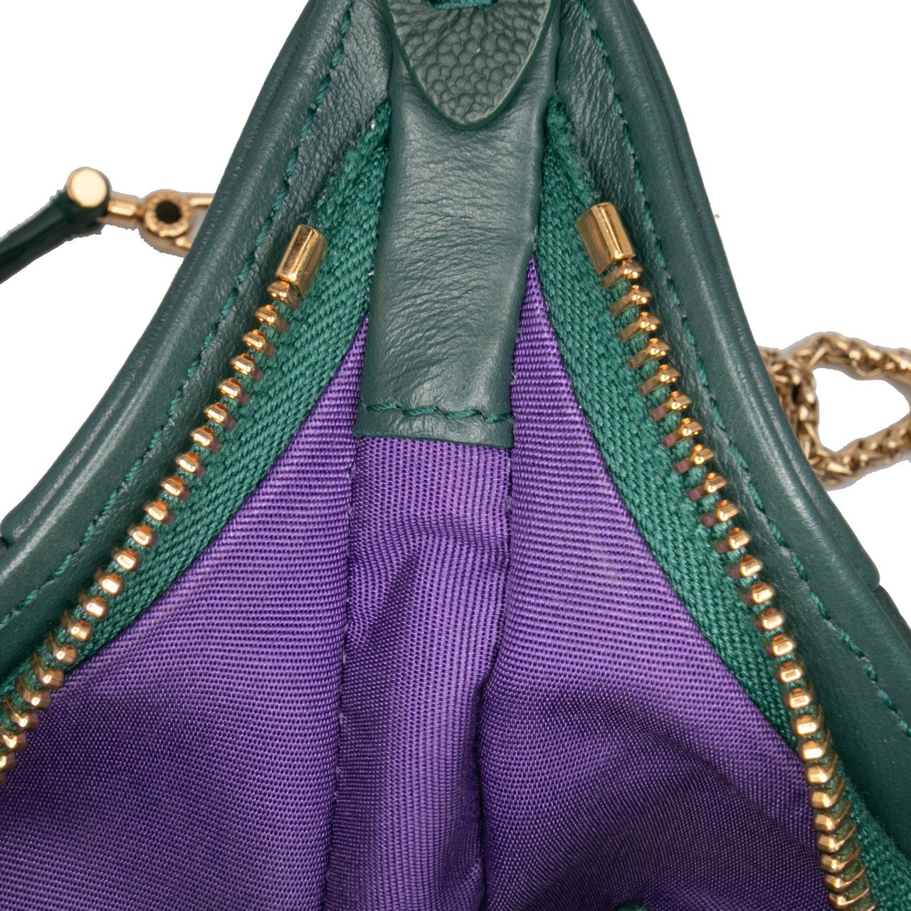 Bvlgari Small Leather Serpenti Ellipse Satchel Groen