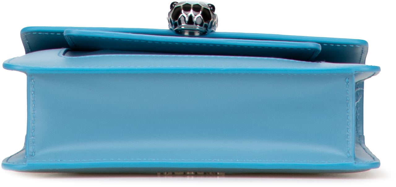 Bvlgari Leather Serpenti Forever Crossbody Blauw