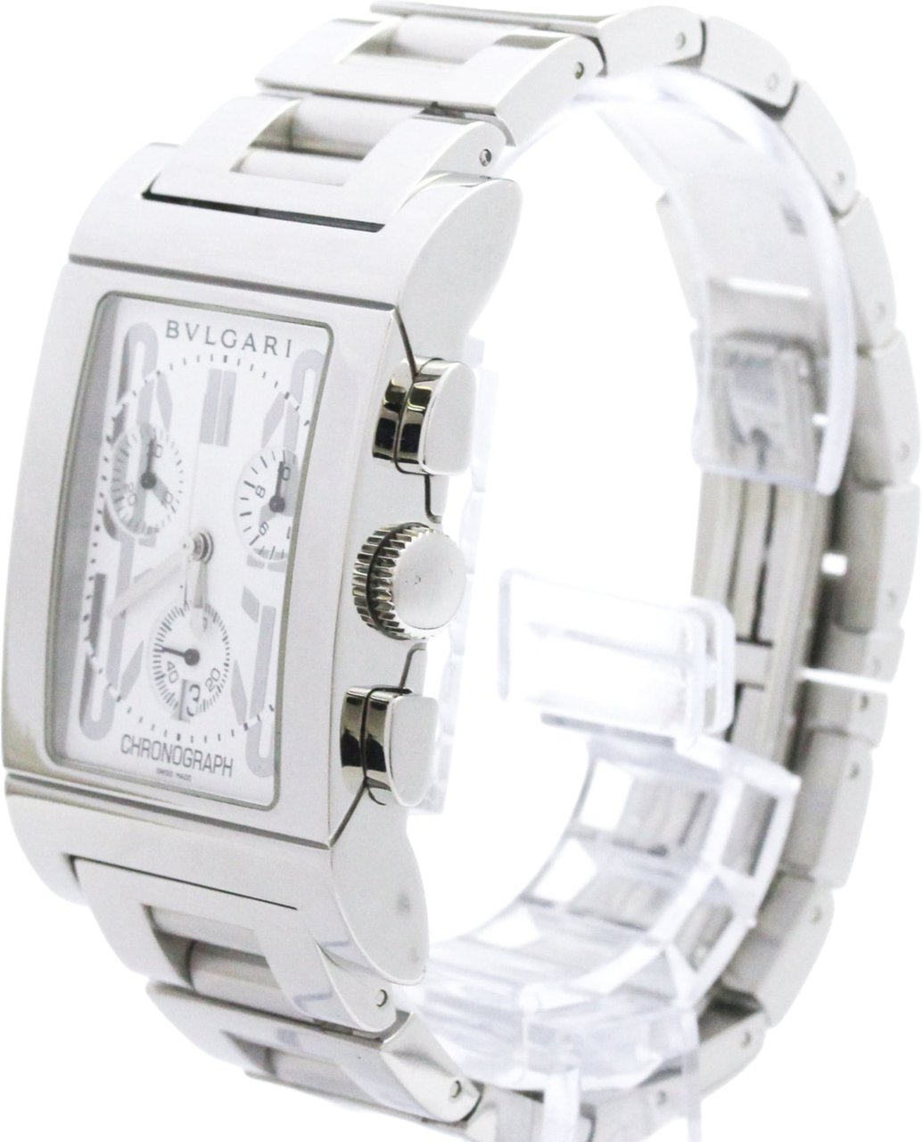 Bvlgari Bvlgari Rettangolo Chronograph Quartz Stainless Steel 49 Divers