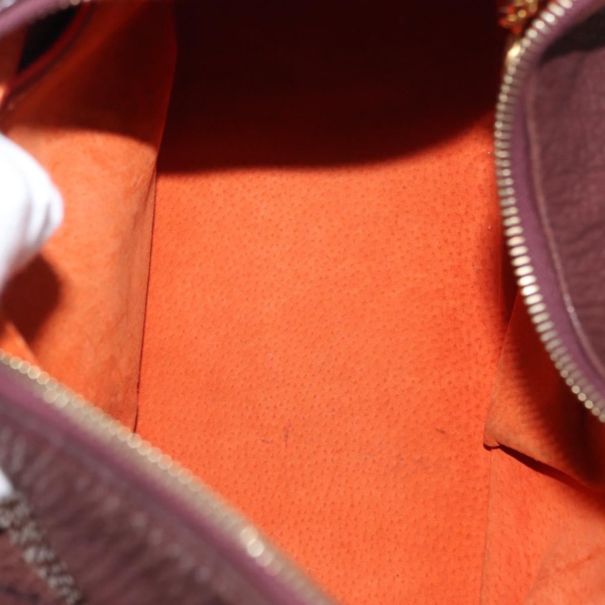 Bvlgari Bvlgari Medallion Frame Shoulder Bag Leather Bruin