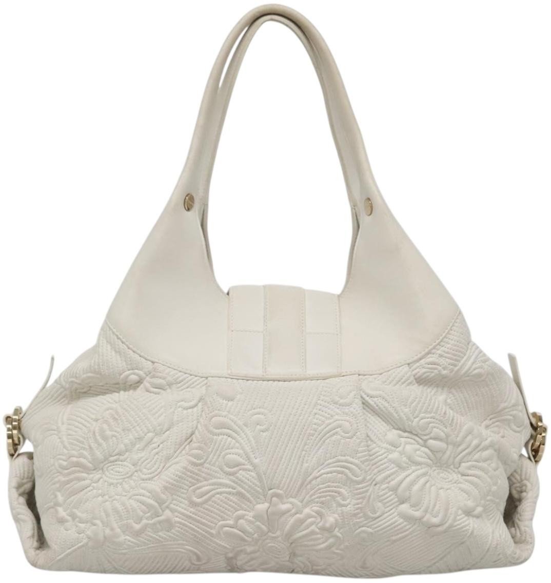 Bvlgari Bvlgari Chandra Hobo Leather Large Wit