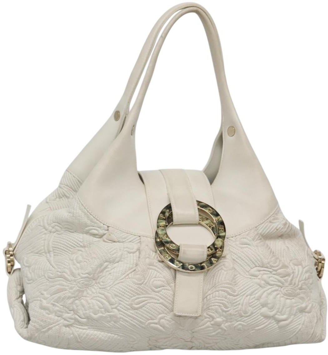 Bvlgari Bvlgari Chandra Hobo Leather Large Wit