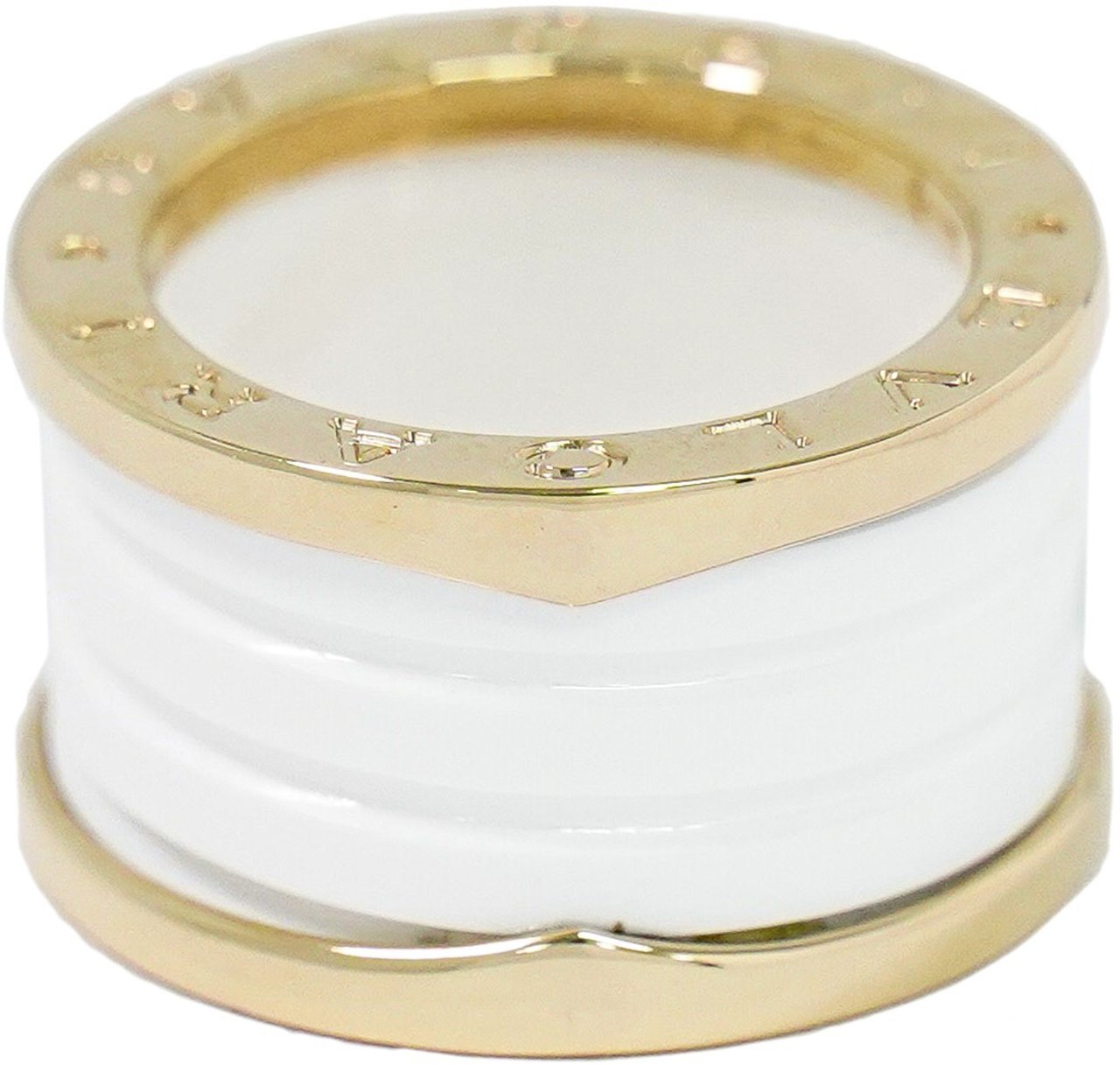 Bvlgari Bvlgari B.Zero1 Three Band Ring 18K Yellow Gold and Ceramic Goud