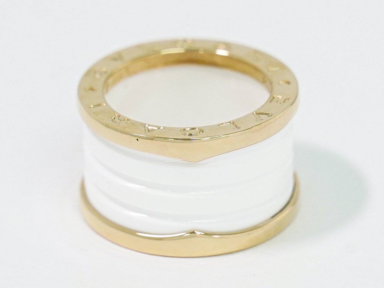 Bvlgari Bvlgari B.Zero1 Three Band Ring 18K Yellow Gold and Ceramic Goud