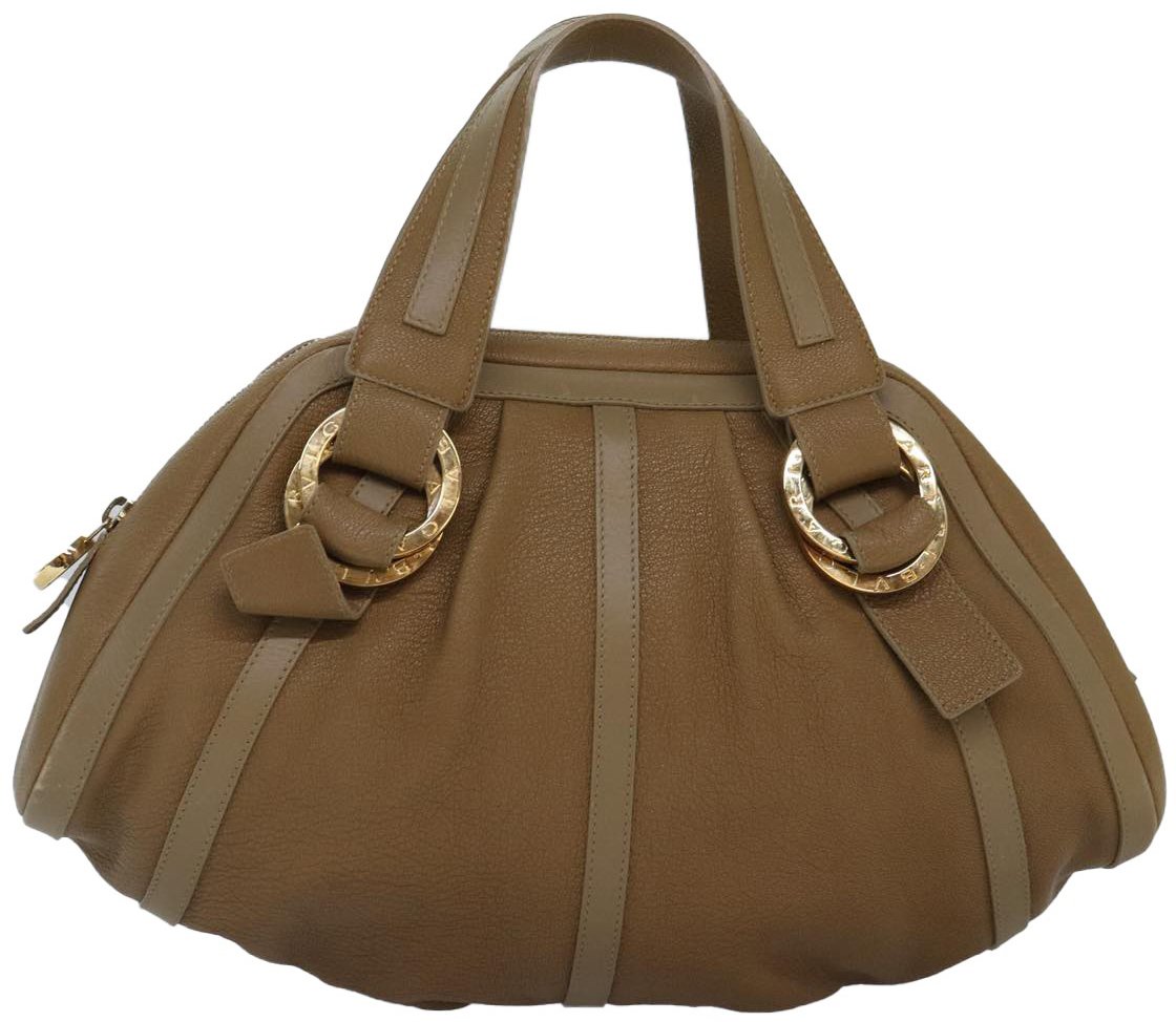 Bvlgari Bvlgari Doppio Handbag Leather Bruin