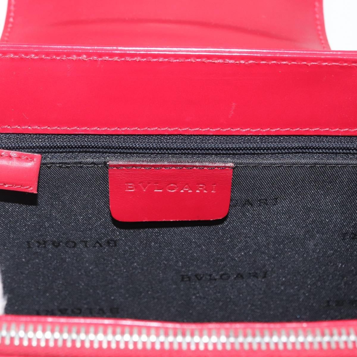 Bvlgari Top Handle Leather Rood